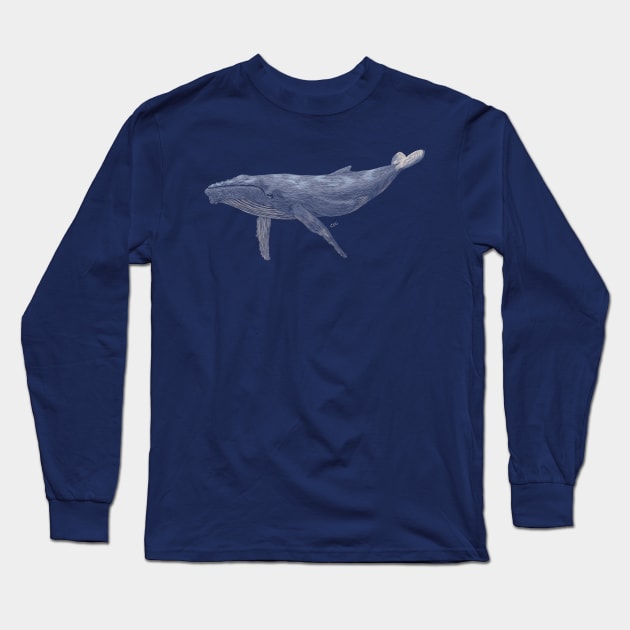 Humpback Whale Long Sleeve T-Shirt by Walking in Nature